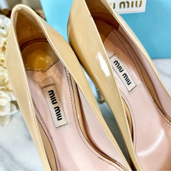 Miu Miu Open Toe Glittery Platform Stilettos - Picture 7 of 7